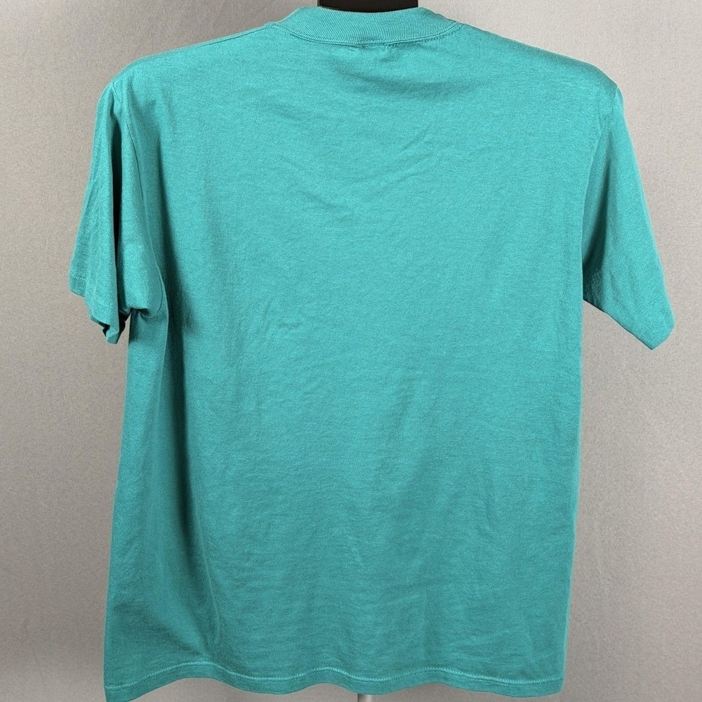 Vintage‎ Seattle Shirt Mens Large Green Hummingbird Flowers Graphic 80s 90s - Picture 2 of 5